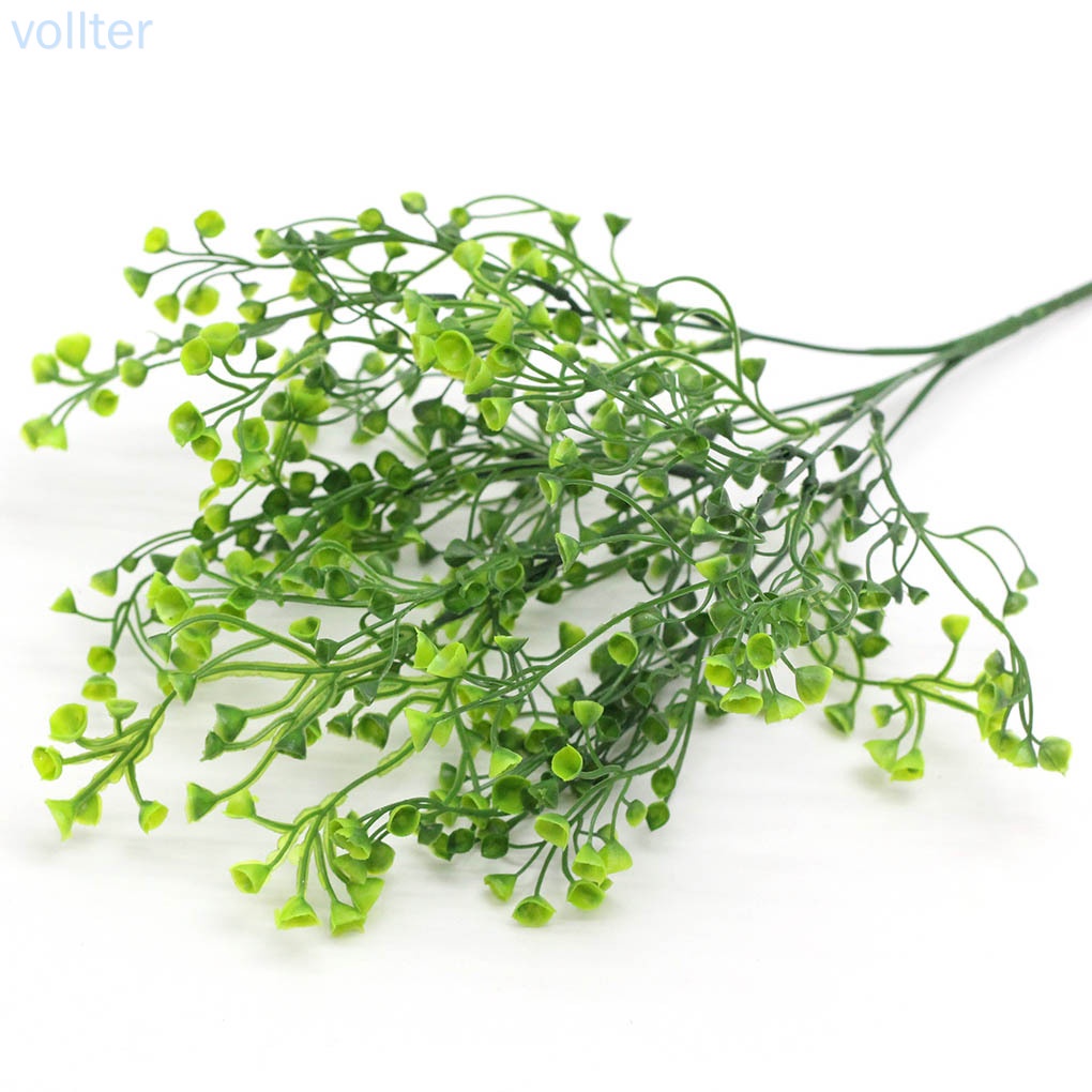 Nhánh Cây Xanh Nhân Tạo Bằng Nhựa 5 Nhánh 25 Nhánh Dùng Để Trang Trí Nhà Cửa / Phòng Khách