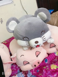 💢💢GỐI KÈM CHĂN HÌNH HEO CUTE💢💢