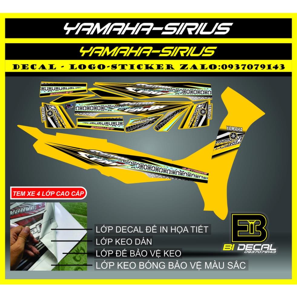 ( Quí khách vui lòng mang ra tiệm cho thợ dán ) Tem Sirius 004