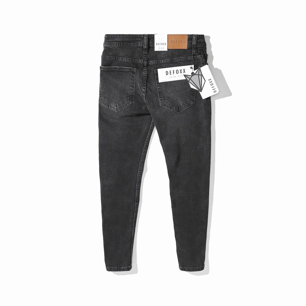 Quần Jean nam Defoxx xám rách ((Form Slimfit.chất vải co dãn,ống 15-18cm,Hàng VNXK)-JDF210727 | BigBuy360 - bigbuy360.vn