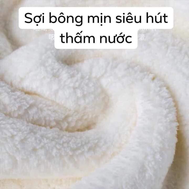 Khăn quấn đầu lau khô tóc siêu tốc tiện lợi