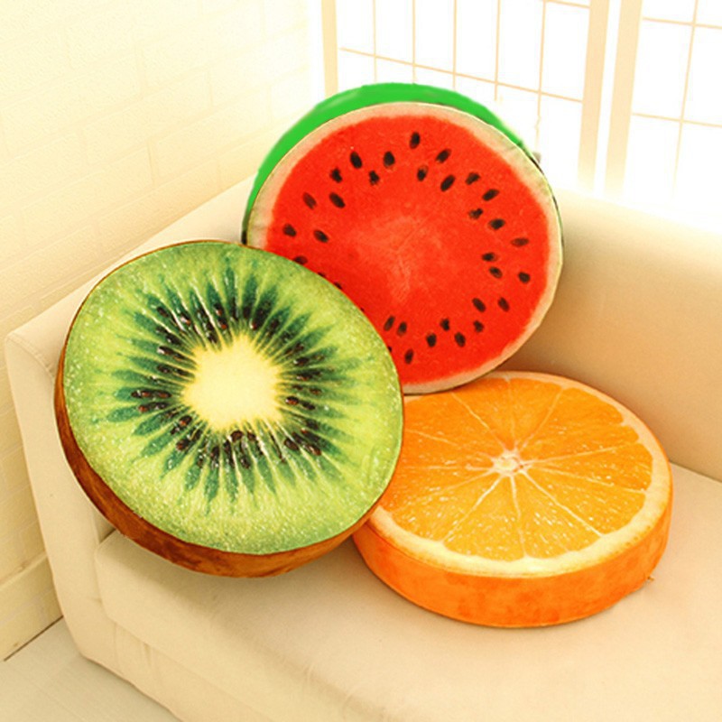 Gối sofa tạo hình lát trái cây 3D sáng tạo đẹp mắt