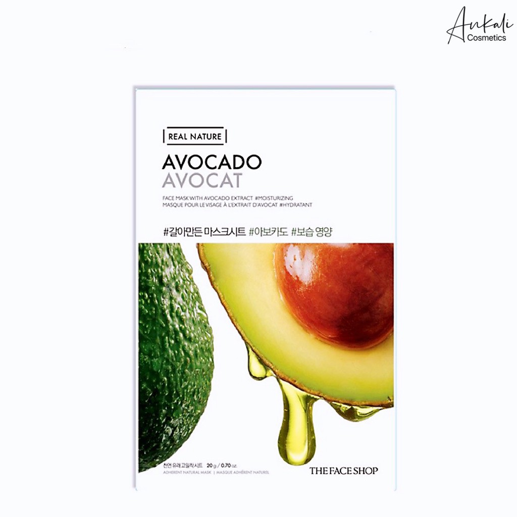 Mặt Nạ Giấy The Face Shop Real Nature Avocado Face Mask Bơ