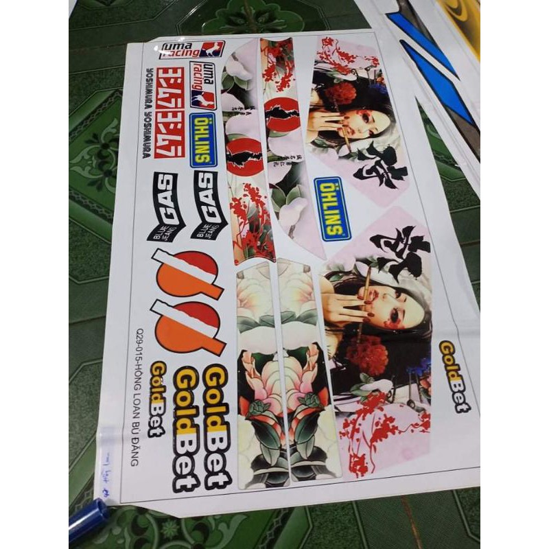 tem rời cup 82 samurai trắng