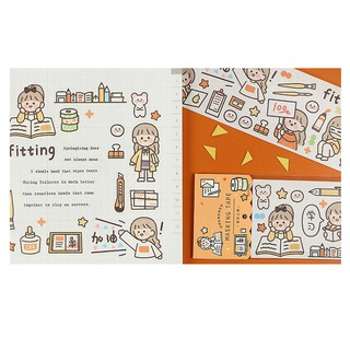 Sticker Dán Hoạt Hình Dễ Thương