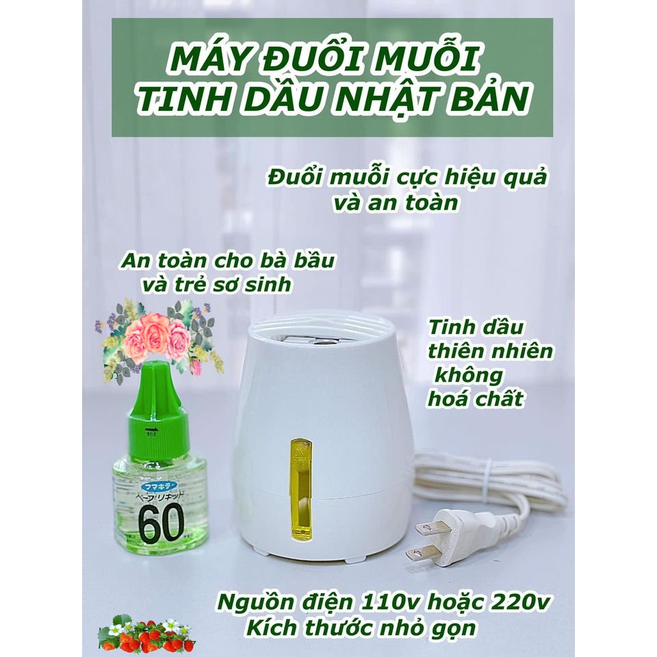 Máy Đuổi Muỗi Vape Xông Tinh Dầu Đuổi Côn Trùng Nhật Bản Chính Hãng