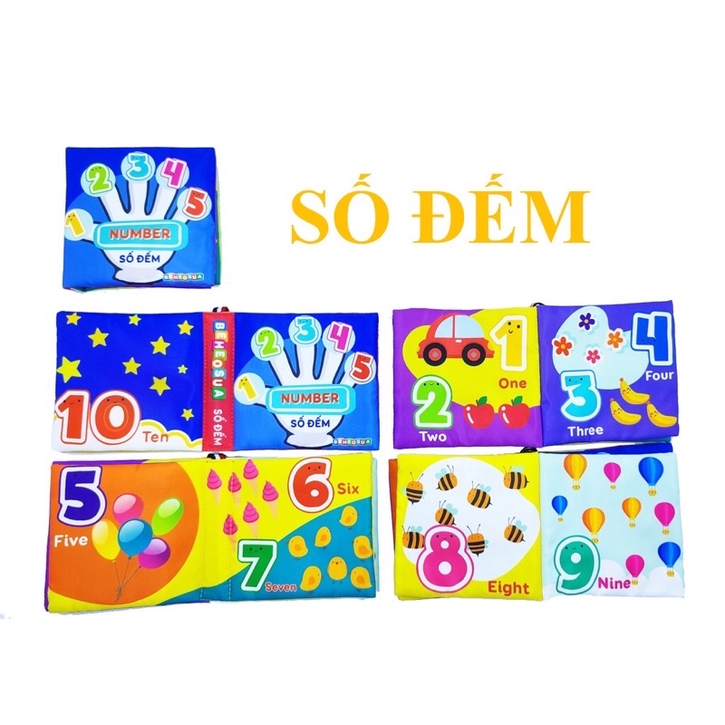 SÁCH VẢI KÍCH THÍCH THỊ GIÁC CHO BÉ TỪ SƠ SINH