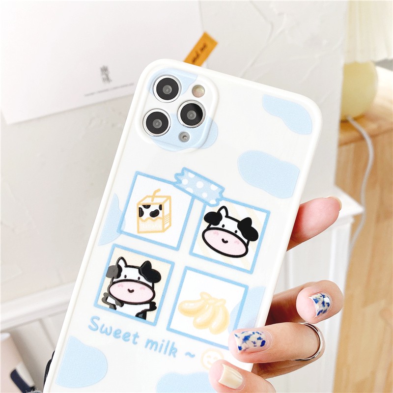 Ốp lưng iphone Sweet Cow IMD dày dặn viền nổi 5/5s/6/6plus/6s/6splus/7/7plus/8/8plus/x/xr/xs/11/12/pro/max/plus/promax | BigBuy360 - bigbuy360.vn