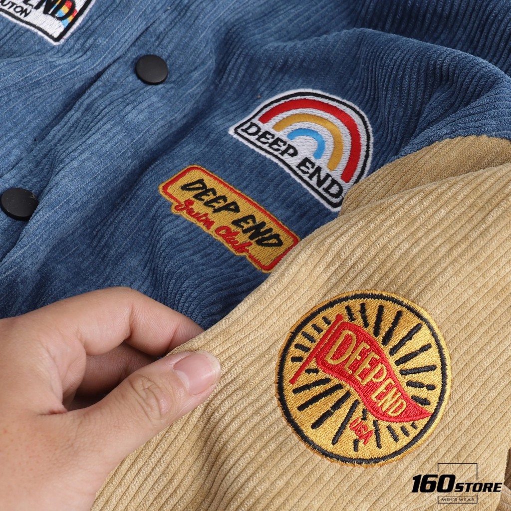 Áo Khoác Bomber Nam Nhung Dạng Nút, Áo Khoác Bóng Chày Nam Nhung BOUTON AKBO0008 160STORE | BigBuy360 - bigbuy360.vn