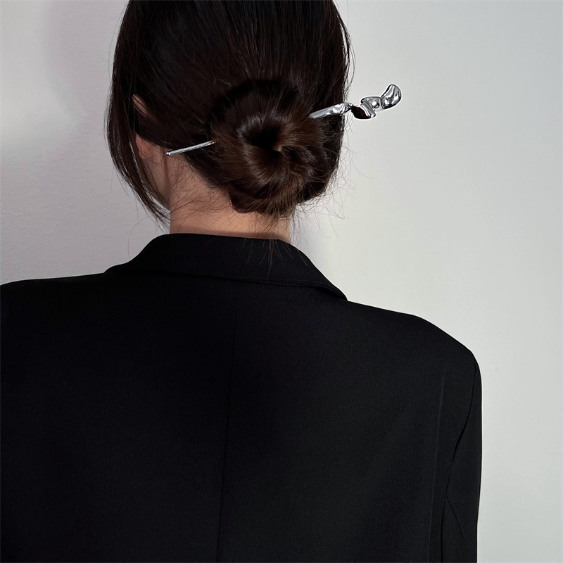 Kẹp Tóc Kim Loại Đơn Giản Ngọt Ngào Cao Cấp Hàng Ngày niche Nóng Bỏng Cho Nữ