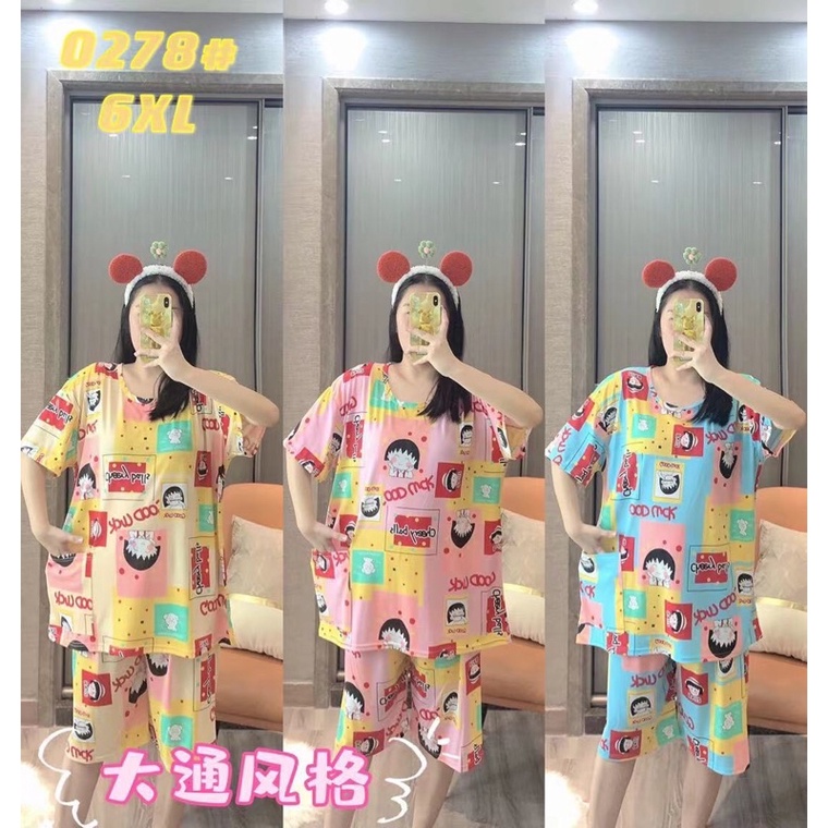 bộ đồ bigsize, bộ thun size lớn mặc nhà, đồ ngủ to từ 75kg - 110kg, ngang áo 65cm/ freeship extra | BigBuy360 - bigbuy360.vn