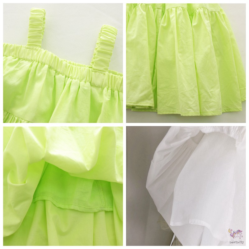  Đầm Chất Liệu Vải Cotton Dễ Thương Xinh Xắn Thời Trang Hàn Quốc Cho Bé