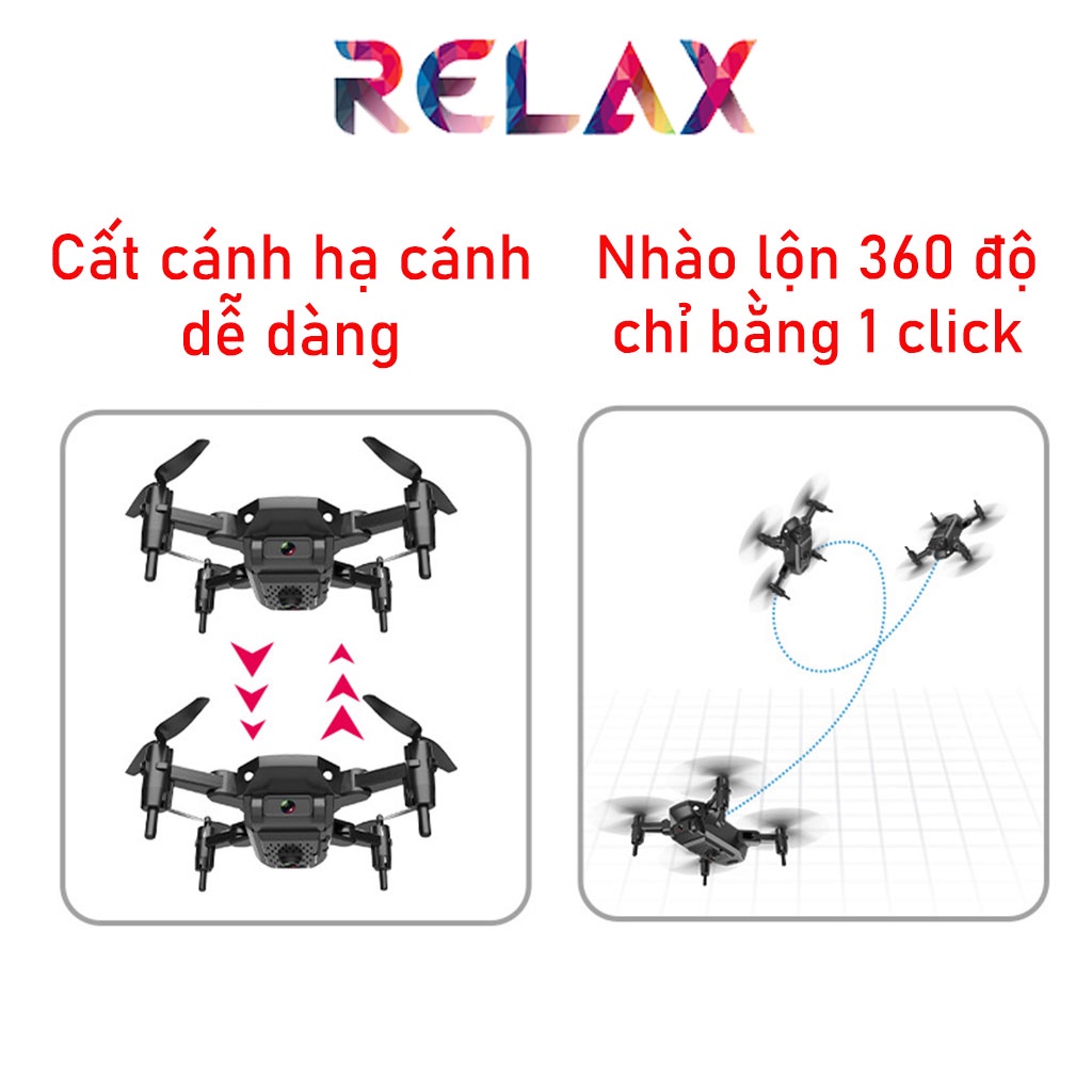 🎁Quà tặng cho bé🎁Máy bay điều khiển từ xa 4 cánh Q12 siêu nhỏ - 2 camera kép tiện lợi, Flycam mini tặng kèm túi chống số | BigBuy360 - bigbuy360.vn