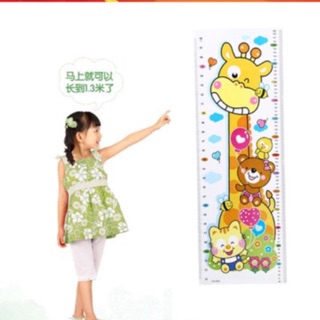 Decal dán tường thước đo chiều cao cho bé