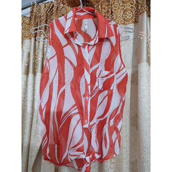 Áo sát nách cổ bẻ size S