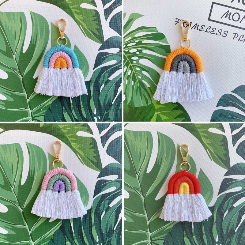 Móc Khóa Mojito Boho Cầu Vồng Dễ Thương