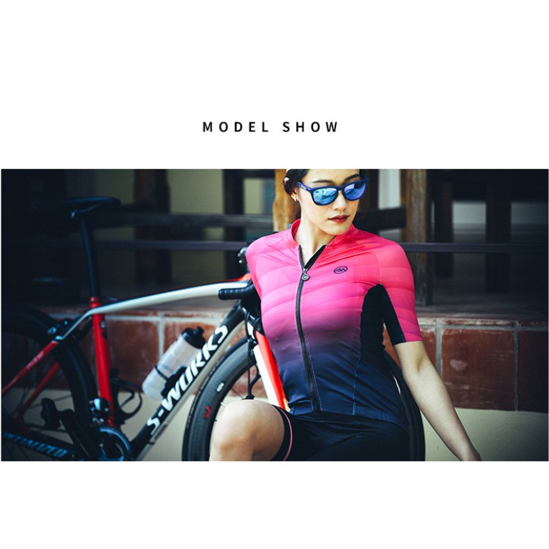 Áo Đi Xe Đạp Dài Tay Thoáng Khí Nhanh Khô Cho Nữ