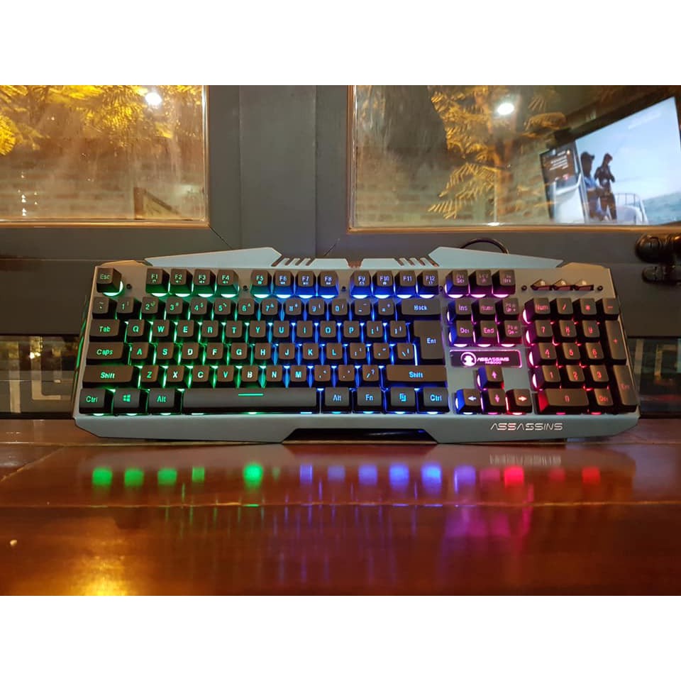 Bàn phím Game ASSASSINS AK8000 ( Giả cơ, Led RGB)