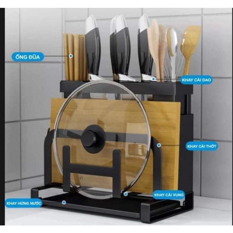 KỆ ĐỂ DAO THỚT SƠN TĨNH ĐIỆN MẪU MỚI