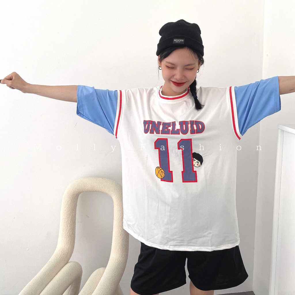 Set Đồ Bộ Bóng Rổ Nam Nữ UNELUID 11 phong các Ulzzang, Phom Unisex Freesize Molly Fashion