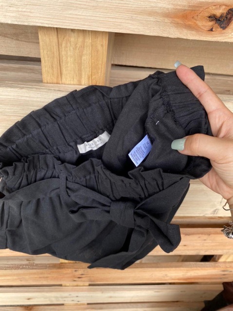 Quần short linen lưng cao Active xuất xịn