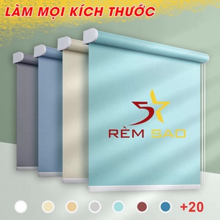 Rèm Cuốn Chống Nắng 100% (LẮP CÓ KHOAN) Cửa Sổ, Văn Phòng, Nhận Làm Theo Yêu Cầu - REM5SAO