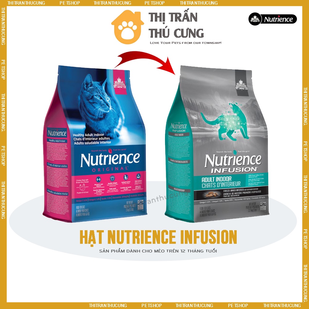 Thức Ăn Hạt Nutrience Infusion Cho Mèo Trưởng Thành | Thịt Gà, Dầu Cá Hồi &amp; Rau Củ Quả Tự Nhiên
