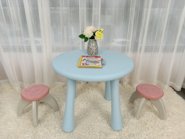 Bộ bàn ghế Toys House cho bé (1 bàn ,2 ghế) TH1219-RT01B