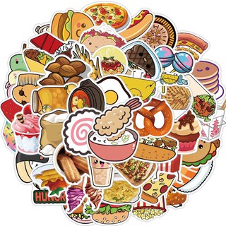 50 miếng dán trang trí bánh Sandwich Hamburger