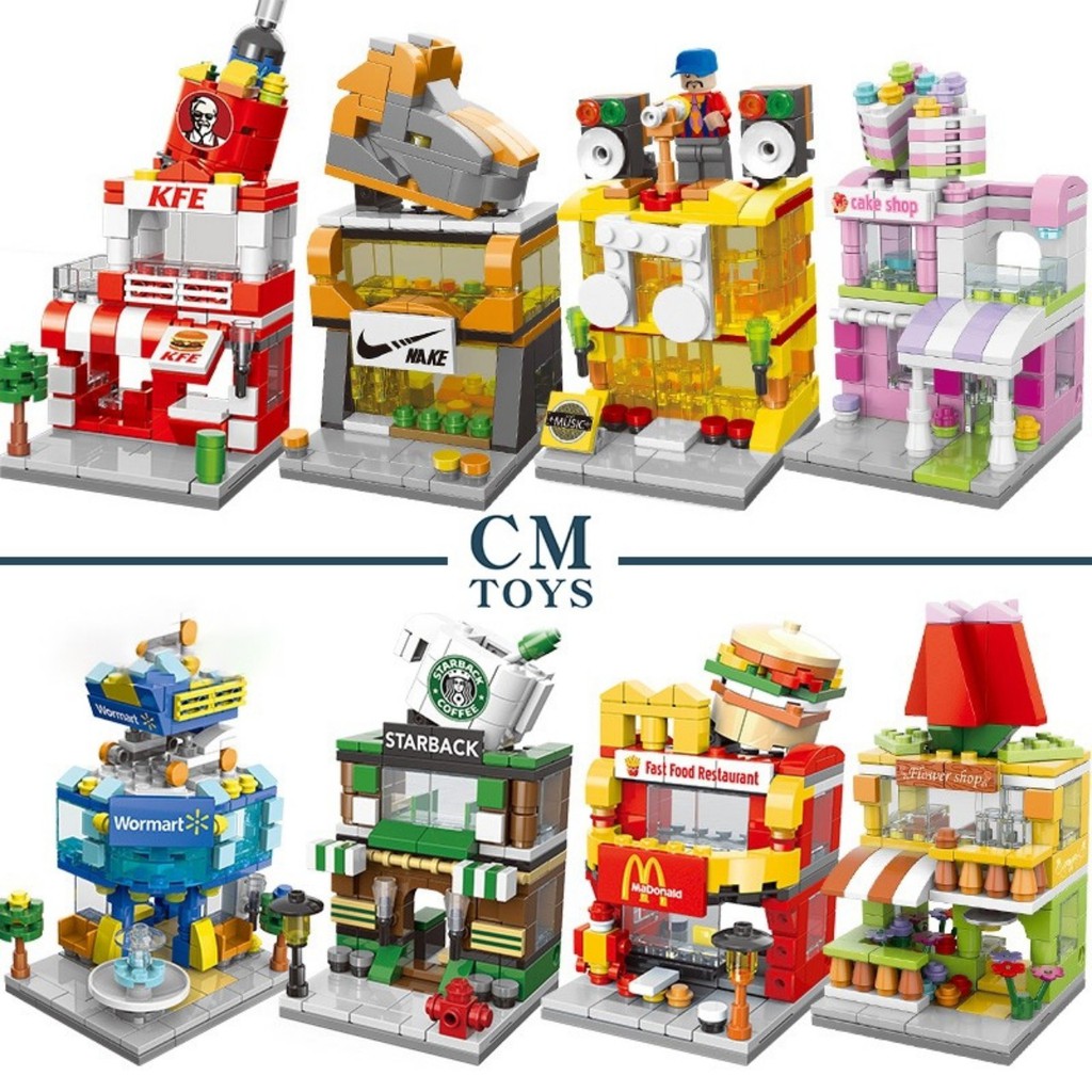 Bộ đồ chơi giáo dục LEGO hình tòa nhà dành cho bé 2021