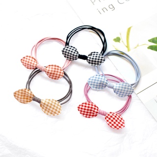 Dây cột tóc vải đính nơ ba trong một dễ thương phong cách hàn quốc