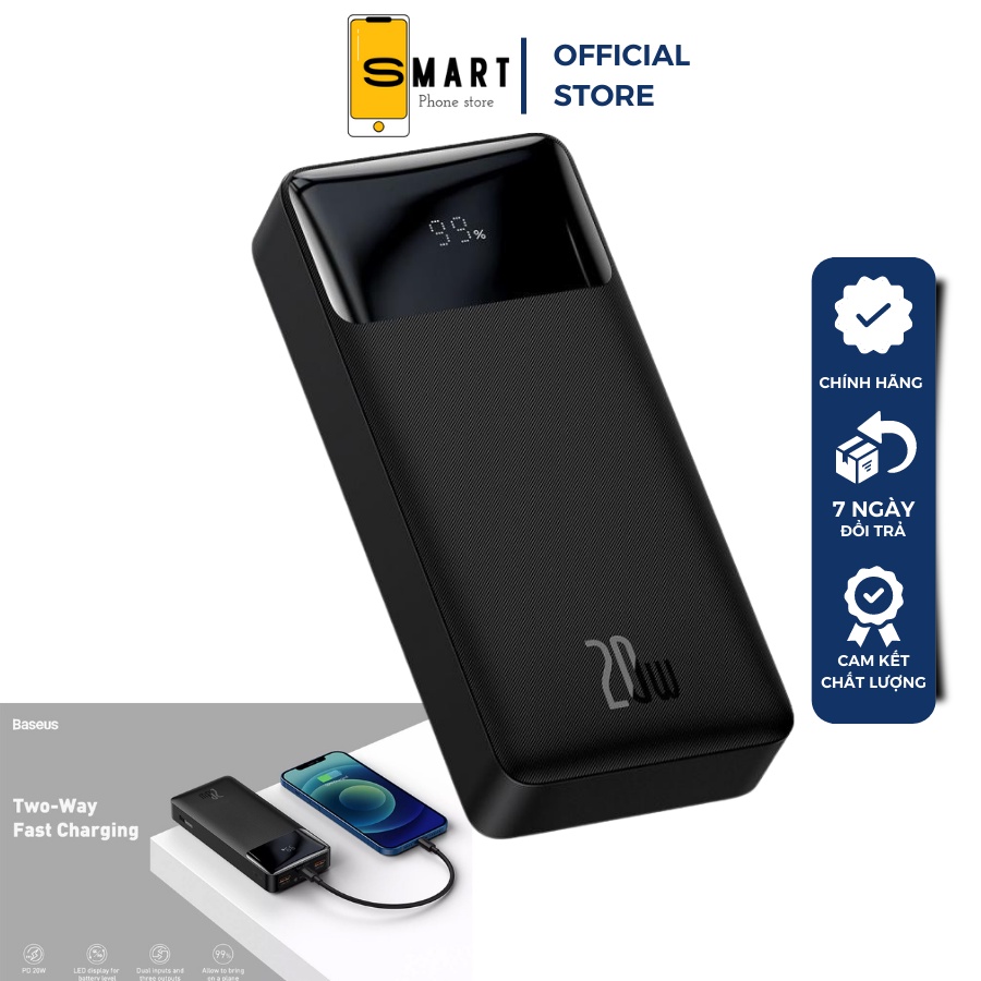 Pin sạc dự phòng 20w Baseus Bipow Digital Display Power Bank dung lượng 10.000 mAh/20.000 mAh – SPK Official