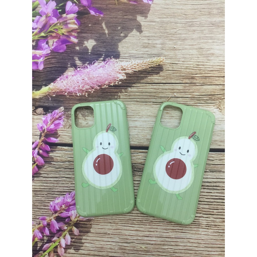 ỐP IPHONE VALI QUẢ BƠ AVOCADO SILICON MỀM XS MAX XR X 8plus 7plus 8 7 6plus 11 11 Pro 11 Pro max