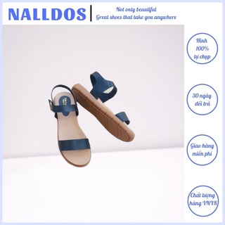 Sandal nữ nalldos sandal học sinh quai chéo nữ đế 3cm tpr có 3 màu