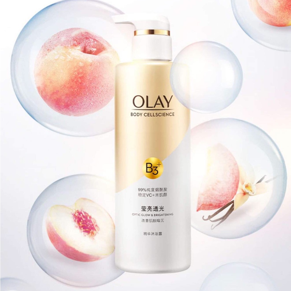 Sữa tắm Olay b3+ Vitaminc/Peptipe/HA sáng da cấp ẩm