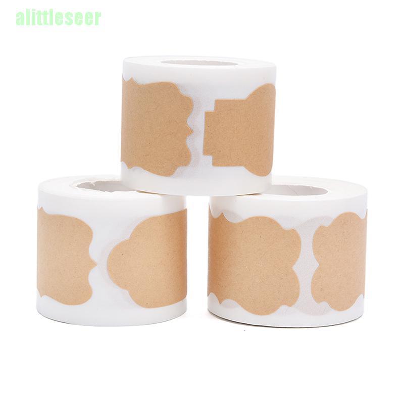 Bộ 150 Nhãn Dán Giấy Kraft Trơn Cổ Điển Trang Trí Bánh DIY