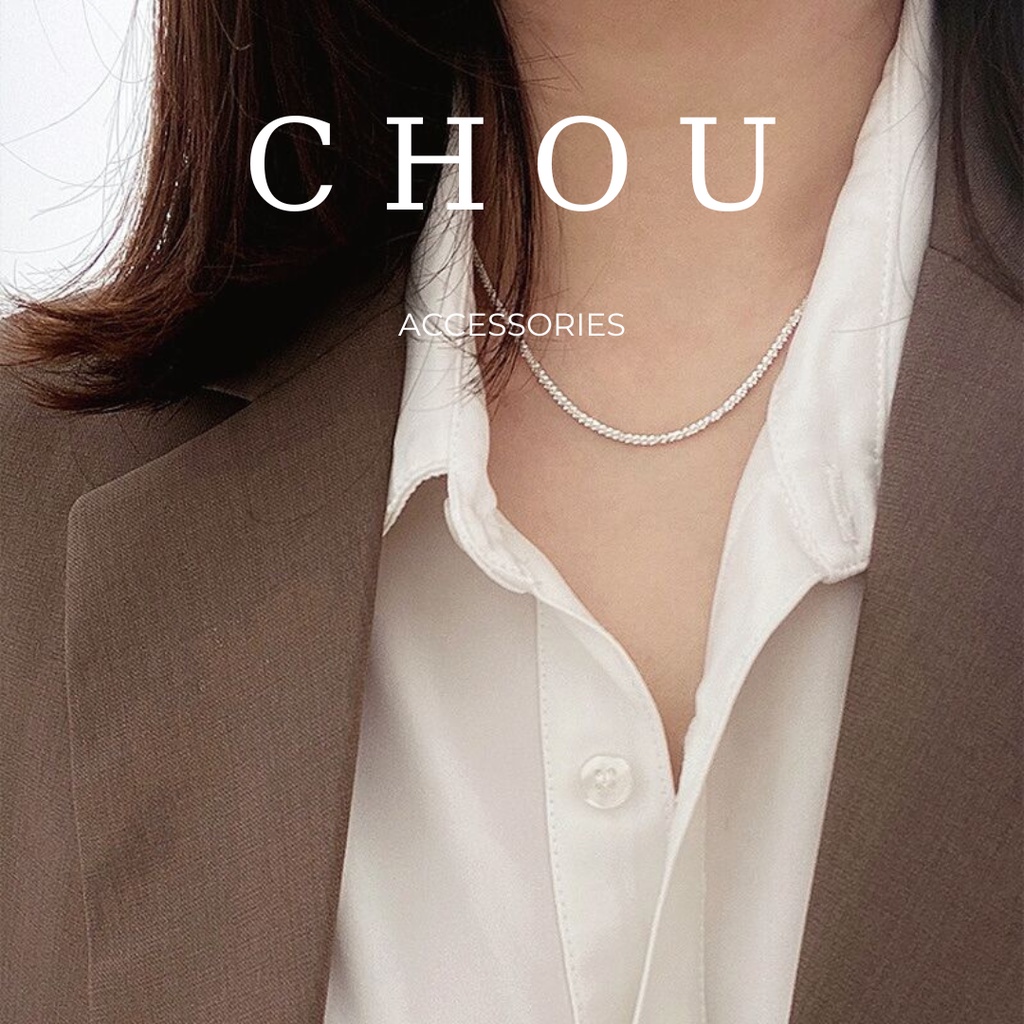 Dây Chuyền Trơn Basic Lấp Lánh | CHOU ACCESSORIES |