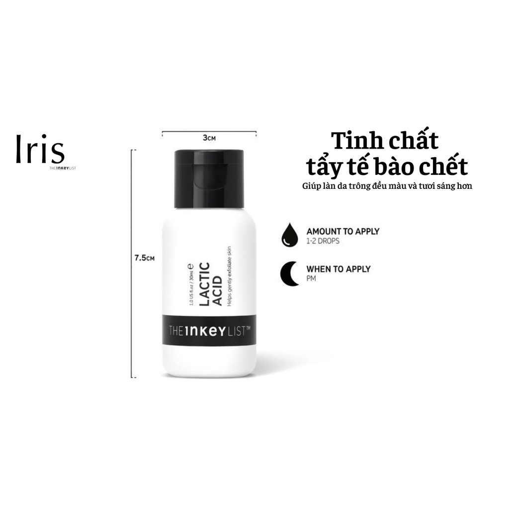 (BILL CANADA) Tinh Chất Tẩy Tế Bào Chết AHA Lactic Acid The INKEY List