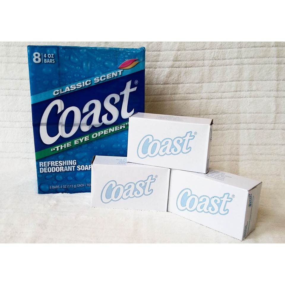 Lốc 8 Cục Xà Bông Coast 113g của Mỹ