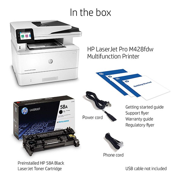 Máy in đa chức năng HP LaserJet Pro MFP M428FDW in đảo mặt Wifi Fax máy mới chính hãng bảo hành 12 tháng
