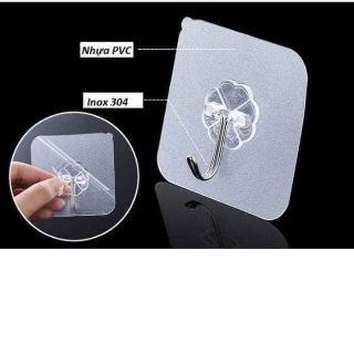 Combo 200 Móc Dính Trong Suốt Đa Năng