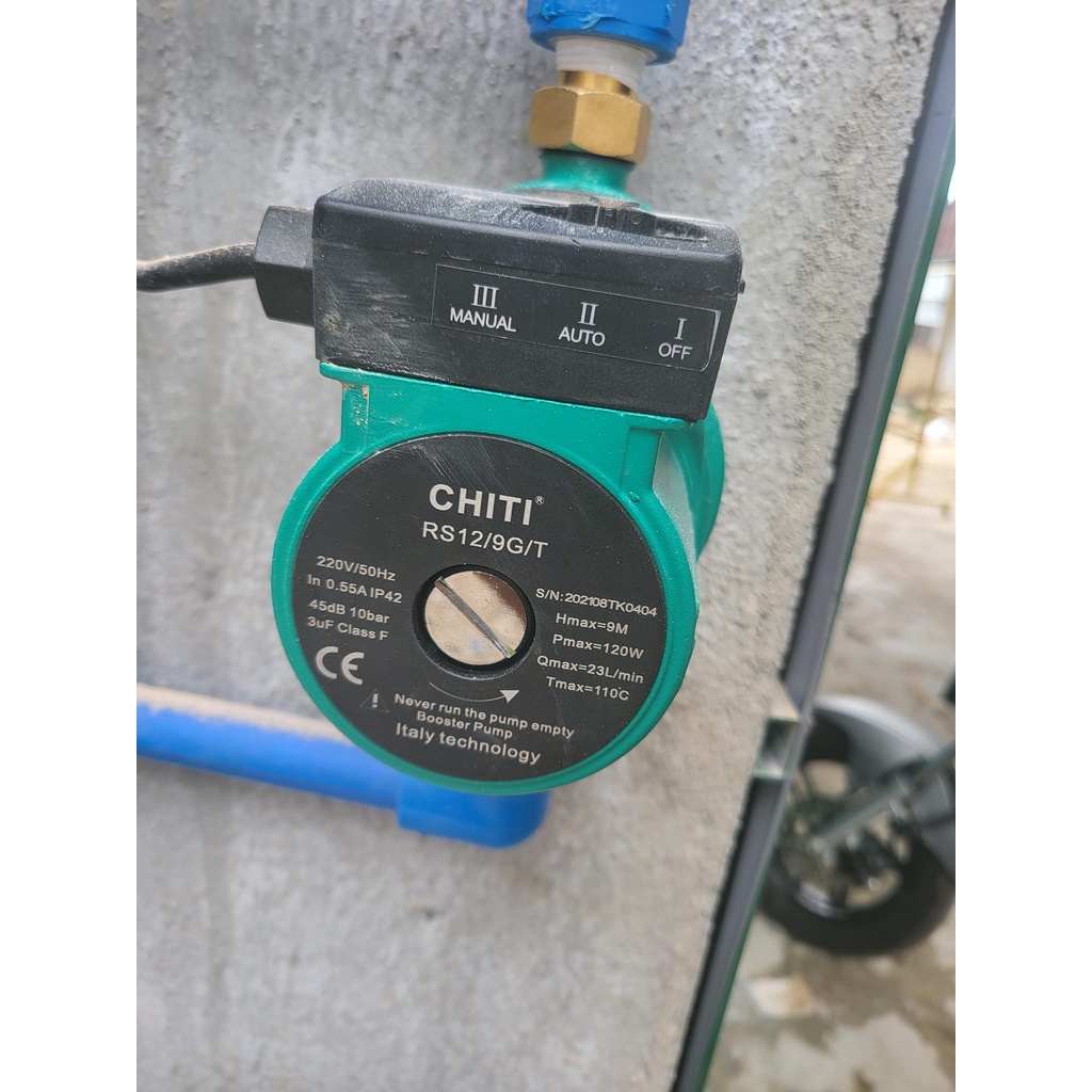 Máy bơm tăng áp điện tử mini 120W - bơm nước nóng và lạnh dùng cho gia đình