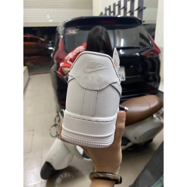 Giày thể thao Air Force 1 Full Trắng Nam Nữ Cổ thấp, Giày AF1 Trắng full 3 loại tặng kèm tất❤️
