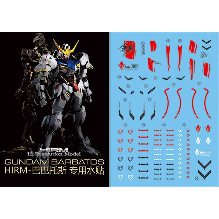 Decal nước mô hình HIRM Astray Noir Wing EW Barbatos God gundam HIRES các loại - Water sticker