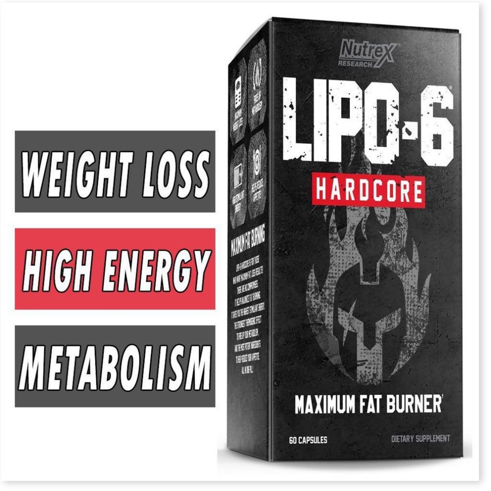 Viên Đốt Mỡ Mạnh Nhất Nutrex Lipo 6 Hardcore 60 Viên