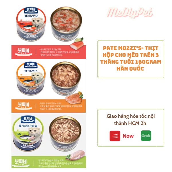 Pate cho mèo Mozzi's Hàn Quốc 160g