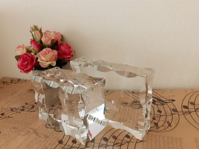 Đèn ngủ pha lê viên sóng