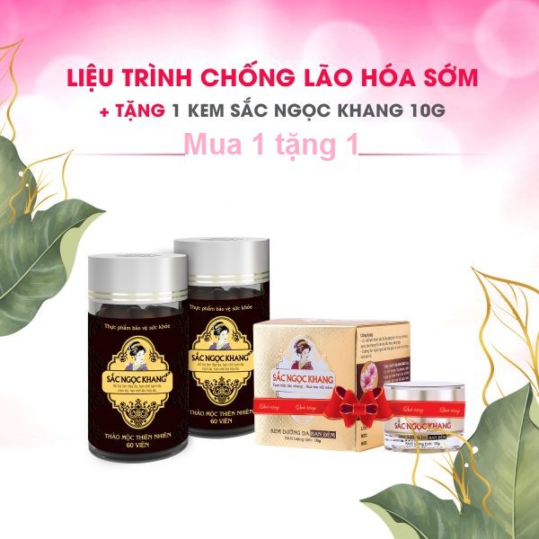 Combo ngăn ngừa lão hóa Sắc Ngọc Khang- Khẳng định Vẻ đẹp đẳng cấp