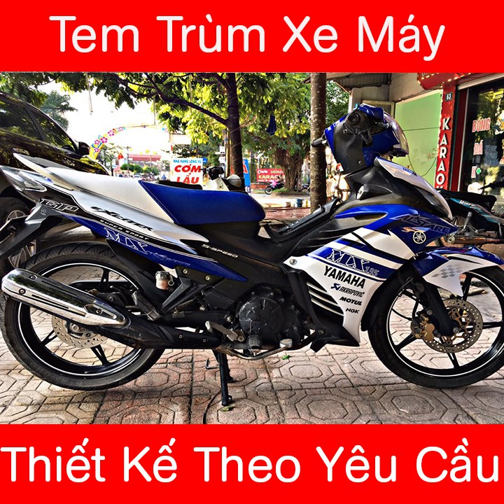 Tem Trùm Exciter 135 Xanh Trắng MX