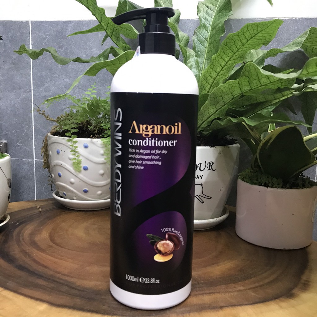 Gội xả siêu mềm mượt Arganoil Berdywins 1000mlx2